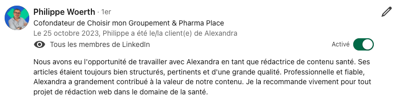 Témoignage
